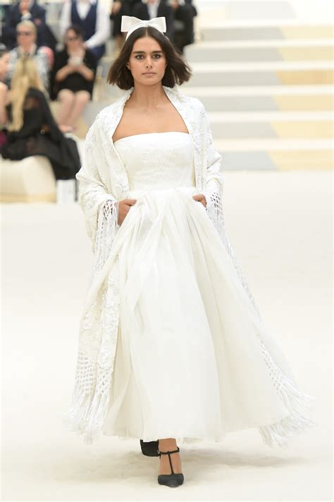 chanel haute couture bridal gowns|elegant Chanel dresses.